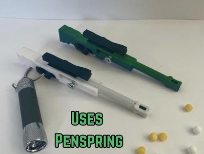 AWP Sniper Keychain FUNCTIONAL BB Blaster