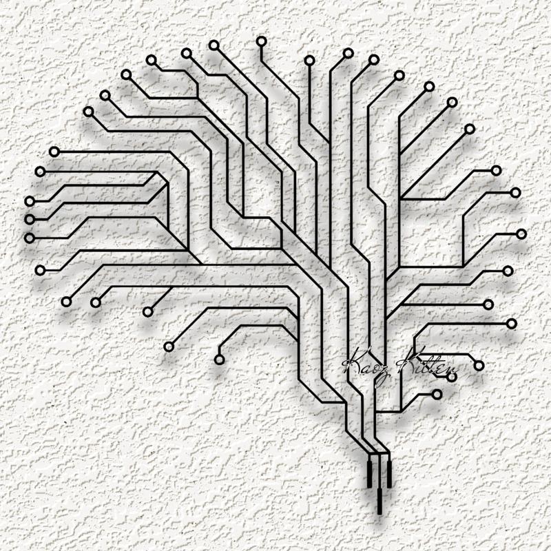 brain circuit boar wall art home decor