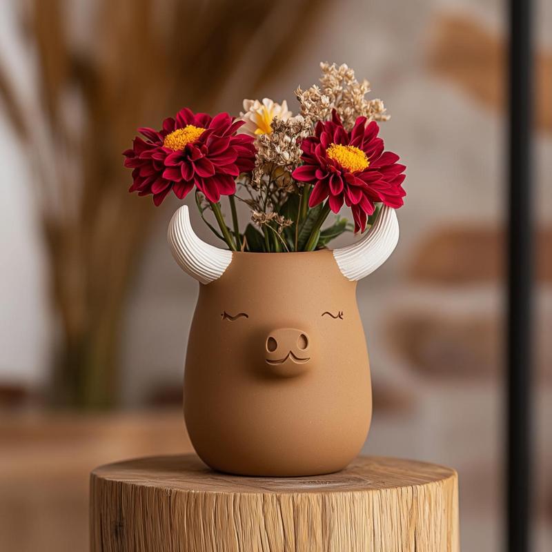 Cow Vase – Whimsical, Farmhouse-Inspired Decor for Animal Lovers