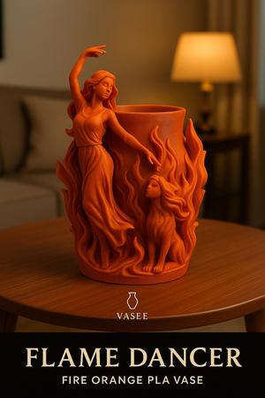 Female-shaped vase art organizer for soft beauty