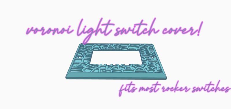 Voronoi light switch cover