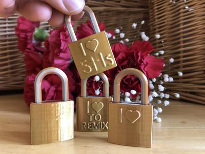 Blank Love Locks for Remixing