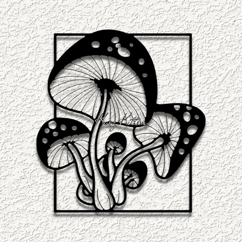 mushrooms toadstools WALL ART HOME DECOR