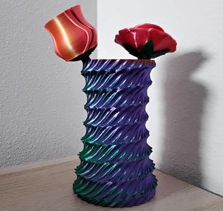 Inverted Coiled Rope Vase