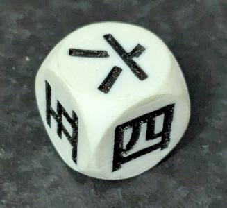 Chinese Number D6 Die