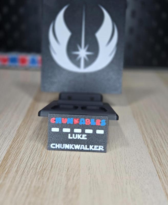 Luke Chunkwalker Multicolor Nameplates