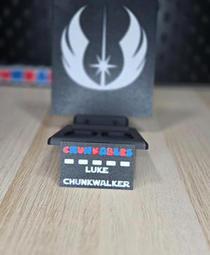 Luke Chunkwalker Multicolor Nameplates