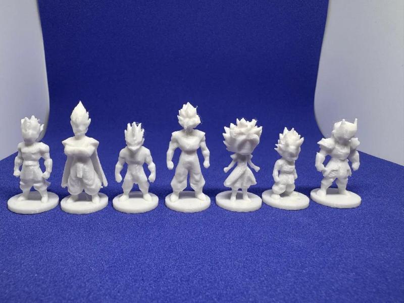 Dragon Ball Z Themed AI Low Poly Chess Pieces
