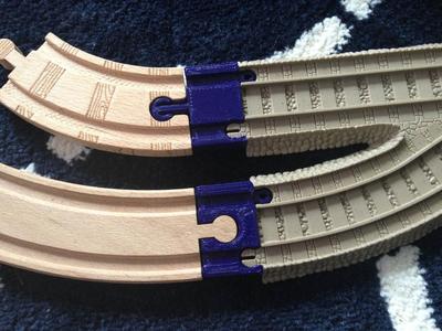 Wood to Trackmaster Train Track Adapter