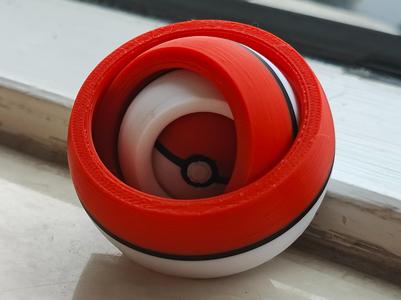 Pokéball-Inspired Gyro Fidget Toy