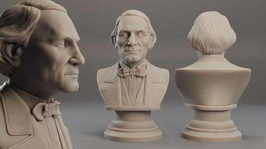 Jean Eugene Robert Houdin Bust