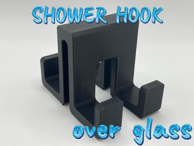 SHOWER HOOK for 6mm Glass Wall