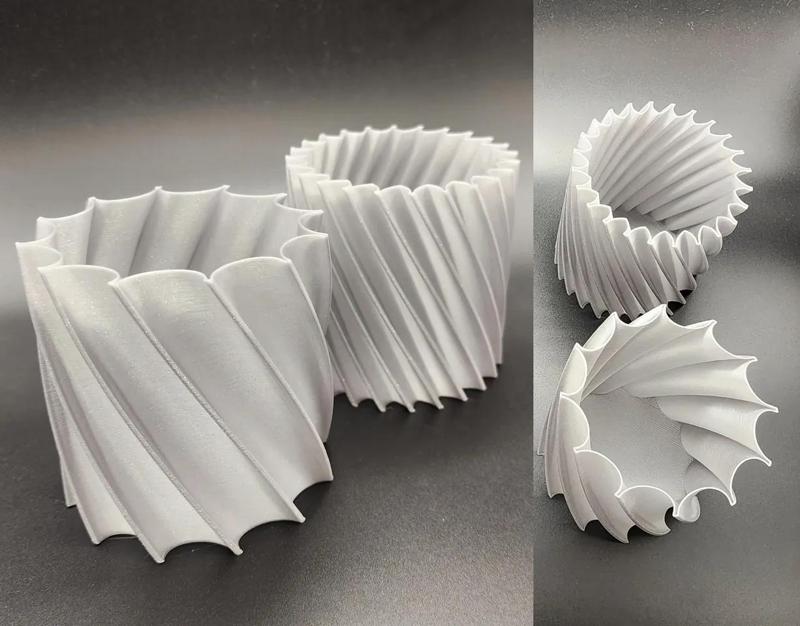Auger Spiral Vases