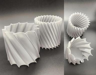 Auger Spiral Vases