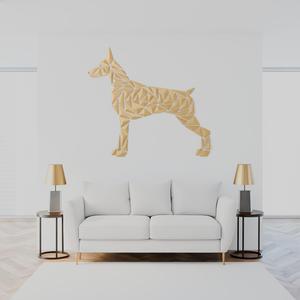 Geometric dog wall art - “Dobermann style”