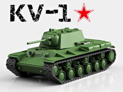 KV-1 Russian Heavy Tank 3D Model