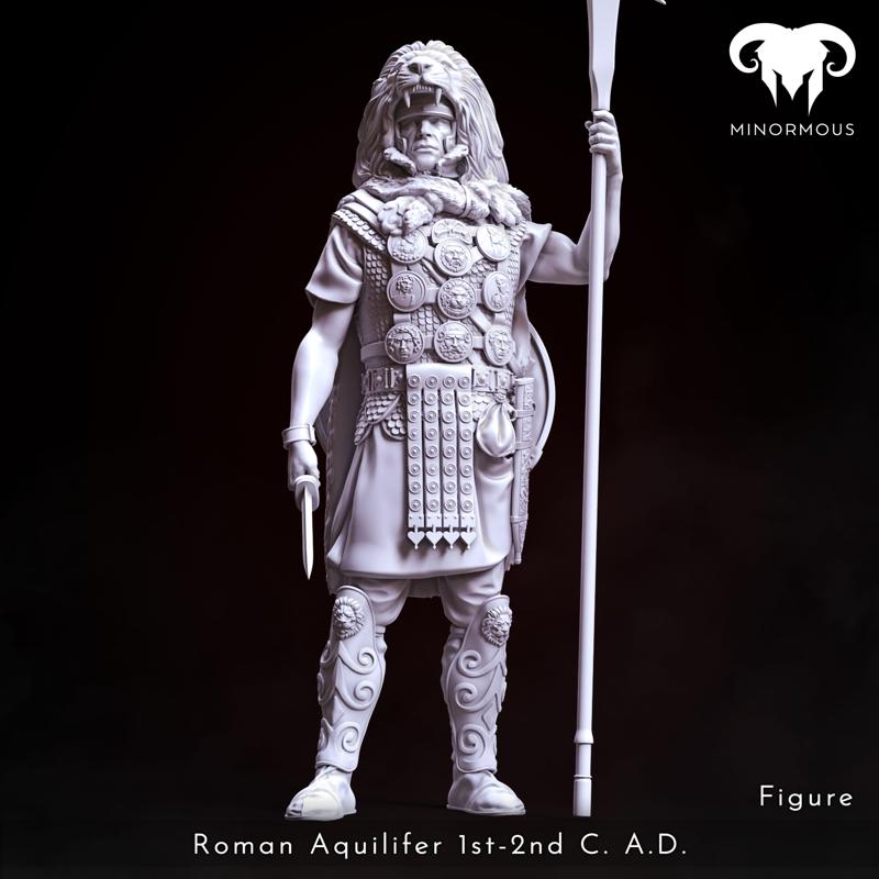 Figure – Roman Aquilifer 1st-2nd C. A.D. Looking at the Battlefield!