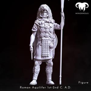 Figure – Roman Aquilifer 1st-2nd C. A.D. Looking at the Battlefield!