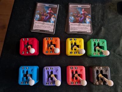 MTG Aetherdrift Stickshift Fidget Keychain (Gyroscopic and Magnetic)