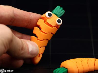 Flexible Baby Carrot Keychain