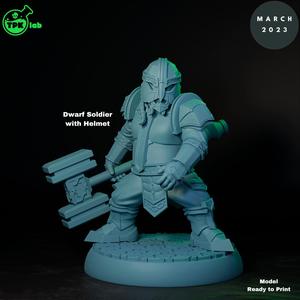 Dwarf Soldier with helmet (2)(female)