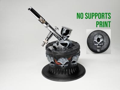 Airbrush cleaning pot