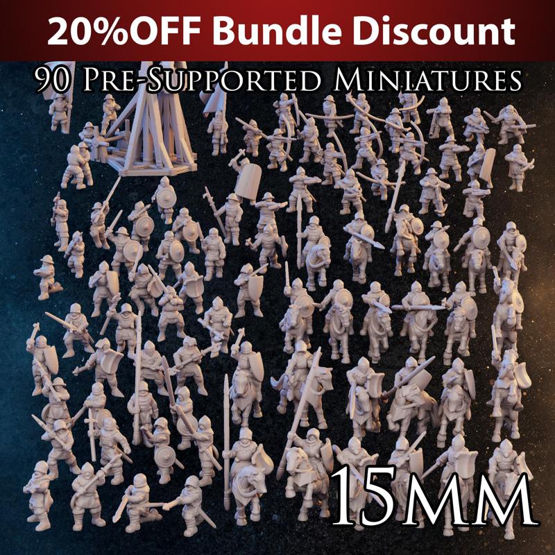 15mm – Complete Set – Late Medieval