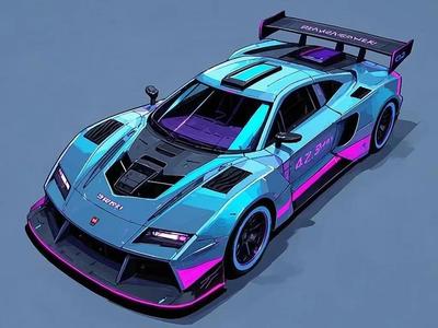Cyberpunk car model