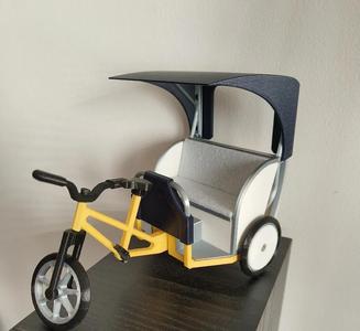 Rickshaw Pedicab tricycle accurate model
