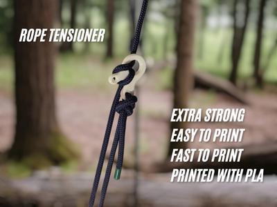 High-strength rope tensioner