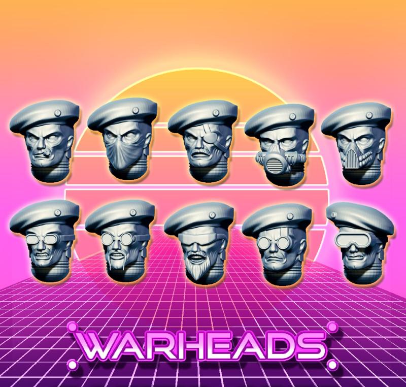 Militant Miners heads! They’re in the army now! (10 heads)