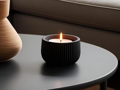 Modern Ribbed Tealight Holder