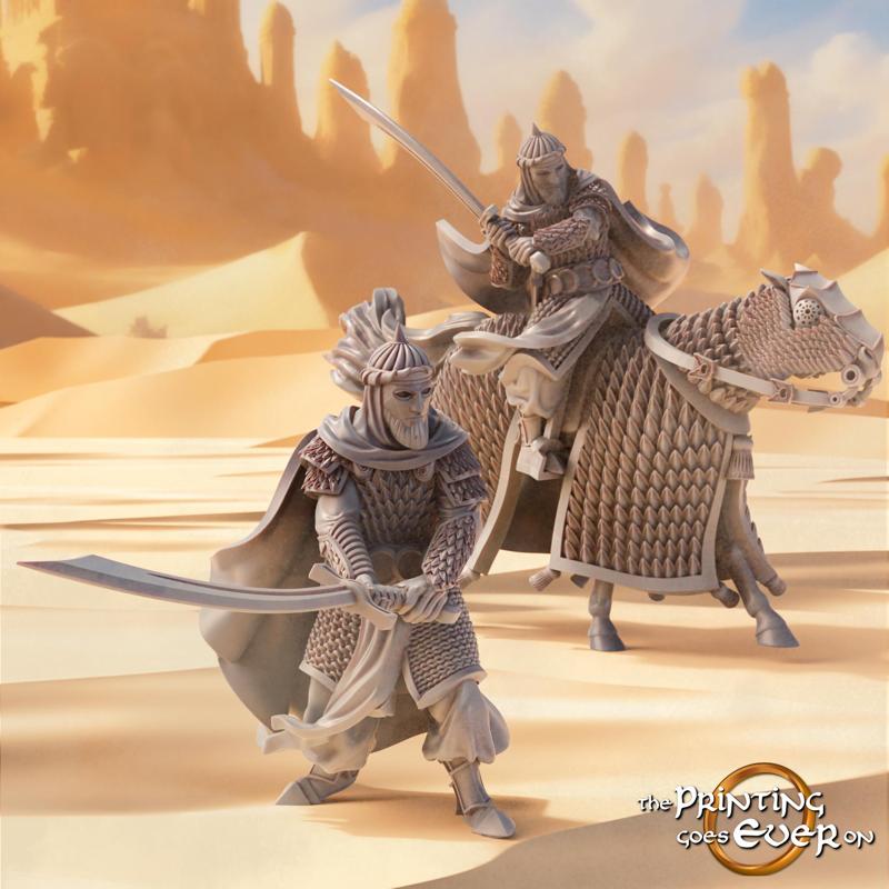 Arash, Emir of Scimitars – On Foot and Mounted – Presupported