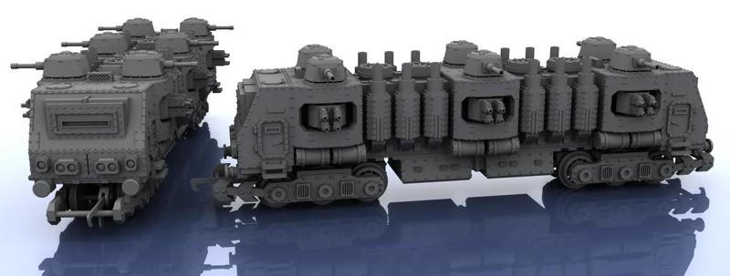 OO Scale Train – Warhammer Style – 3 Segments
