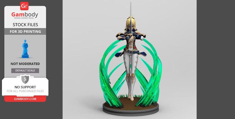 Jean Genshin 3D Printing Figurine