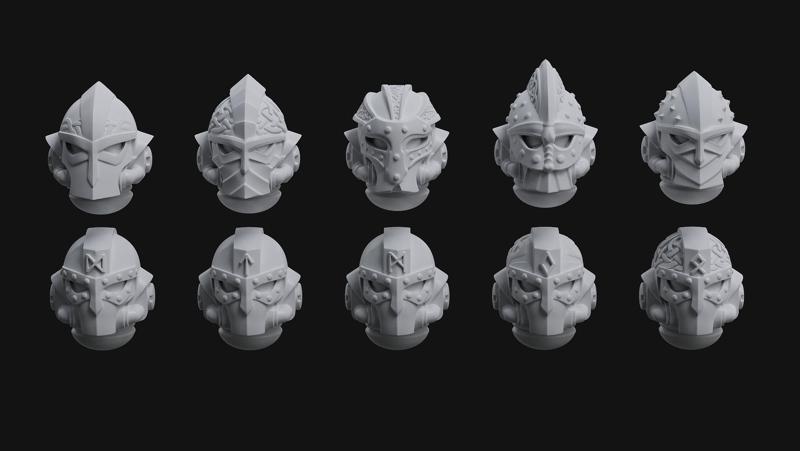 SPACE VIKINGS HELMETS