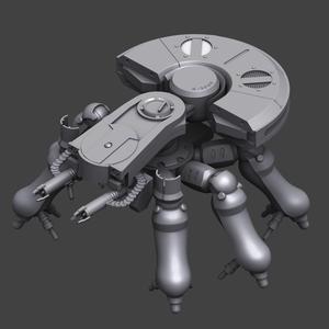 Ghost in the Shell T08A2  Tank Hard surface High-poly 3D model