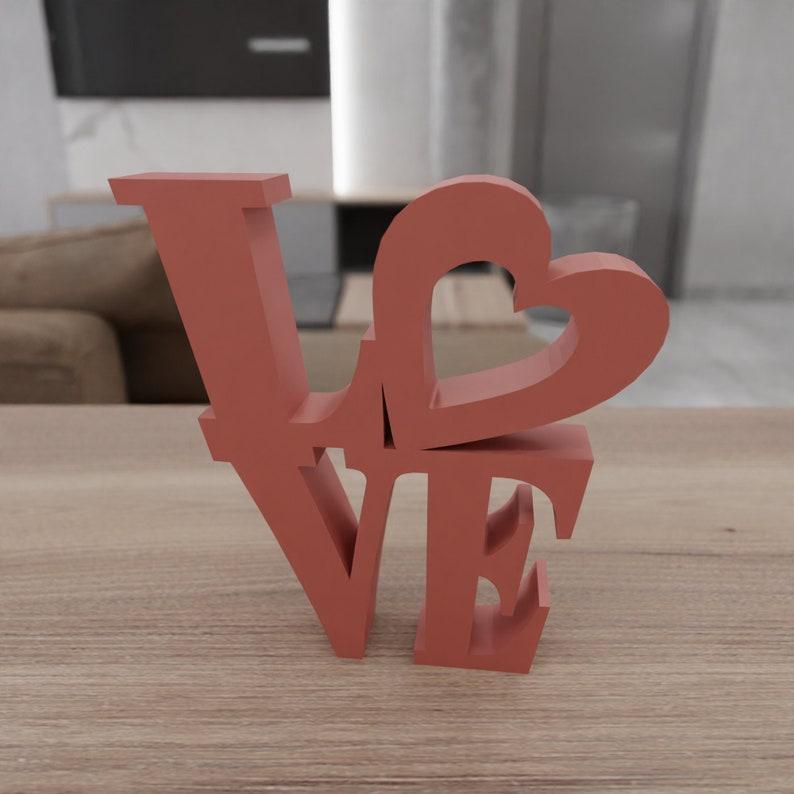 3D Love Stl for Home Decor and Gifts for Couple with 3D Stl Files & Heart Shaped, 3D Print File, 3D Printing, Heart Decor, 3D Printed Decor