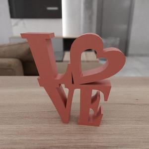 3D Love Stl for Home Decor and Gifts for Couple with 3D Stl Files & Heart Shaped, 3D Print File, 3D Printing, Heart Decor, 3D Printed Decor