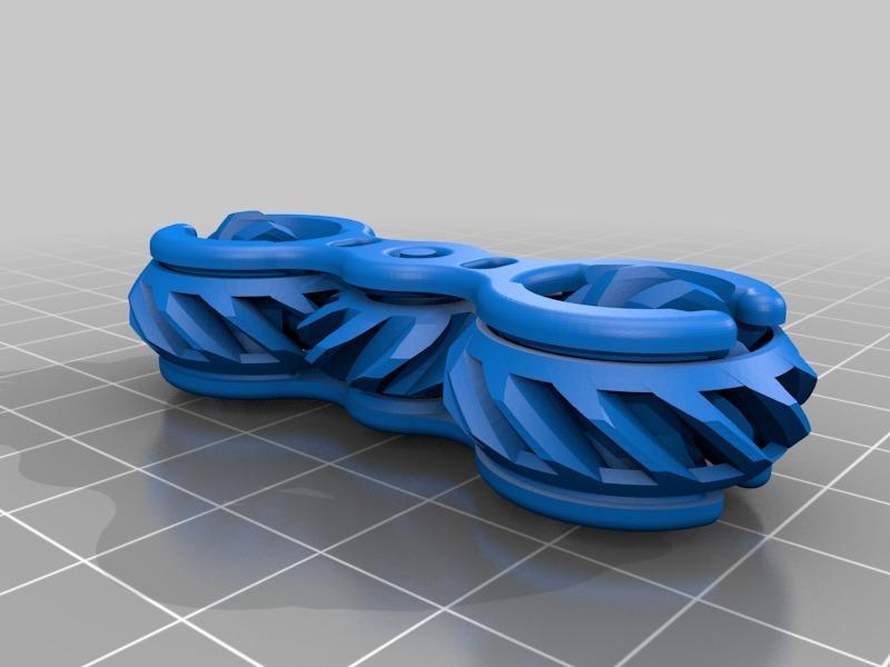 Fidget Gears4 Print In Place (also KeyChain)