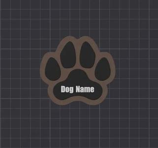 Dog Paw Name Tag – No AMS Needed!