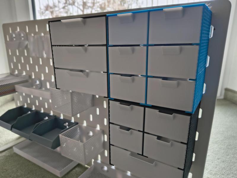 Small Parts Drawer for Skadis (6xsmall)