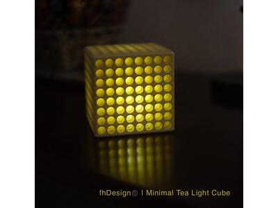 Minimal Tea Light Cube