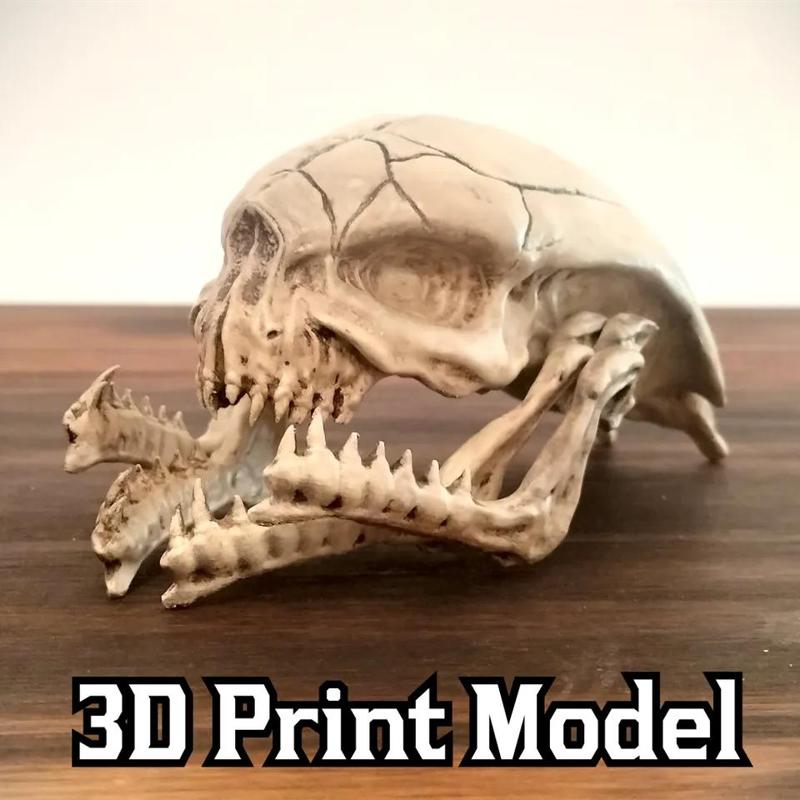 Halo Elite Skull 3D Model Print Files   