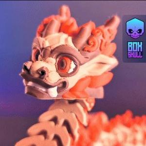 WOODEN DRAGON – ARTICULATED , PRINT-IN-PLACE, FLEXI