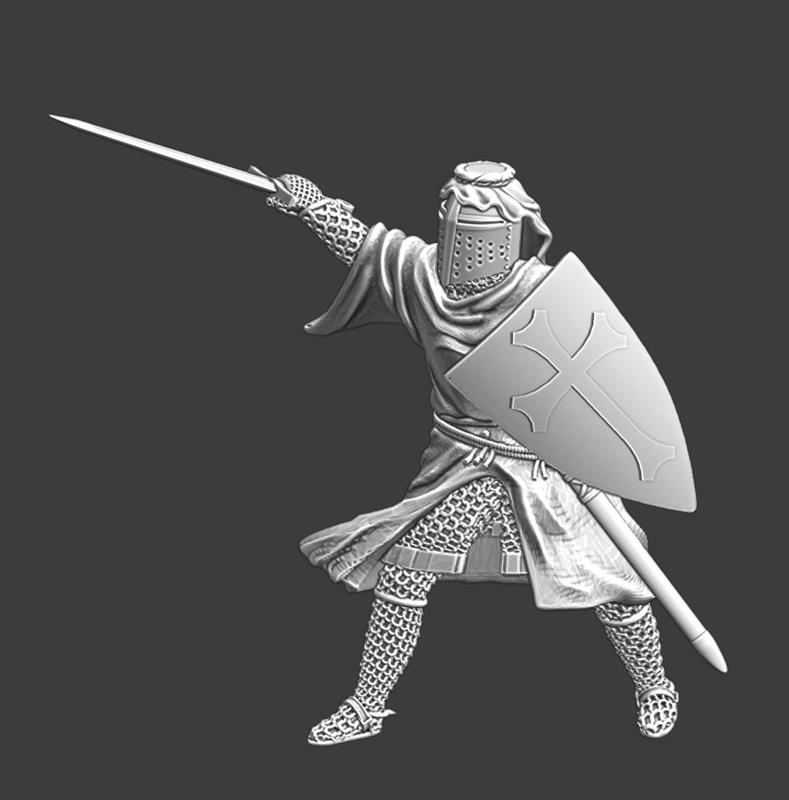 Medieval Hospitaller Knight – Fighting