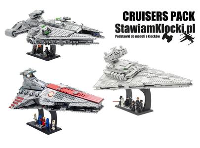 Display Stand for LEGO Star Wars 75394 Imperial Star Destroyer / 75315 Imperial Light Cruiser / 8039 Republic Venator-Class Attack Cruiser