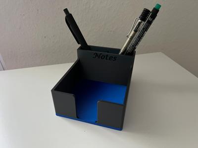 Notizzettel und Stifte Box mit Schablone