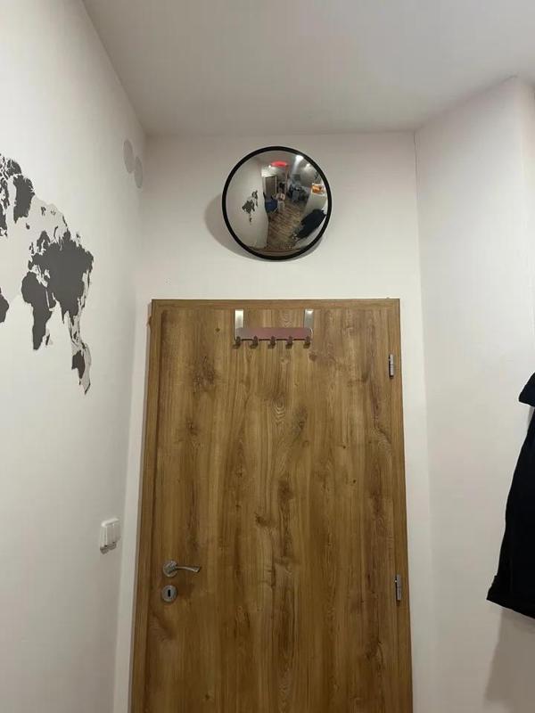 Ikea Convex Mirror (SVARTBJÖRK) Wall-mounted pull-out bracket