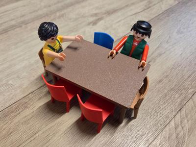 Playmobil rectangular dining table for 6 people